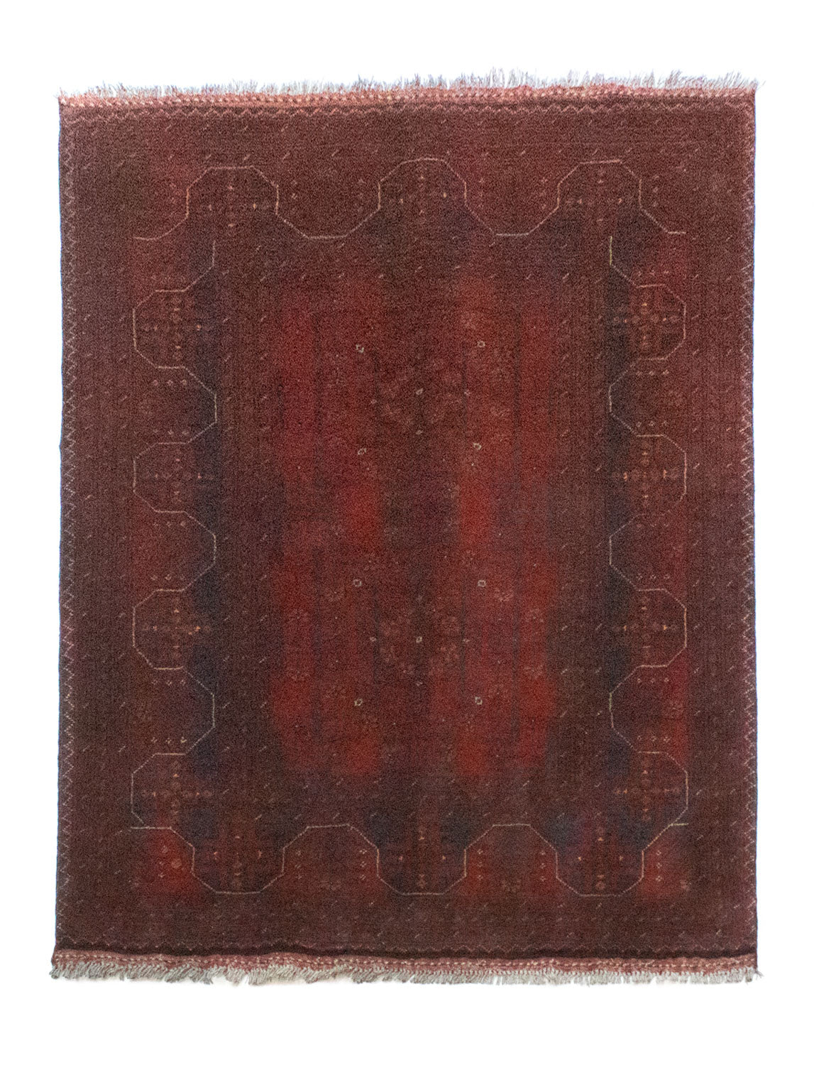 Afghaans tapijt - Kunduz - 147 x 100 cm - rood