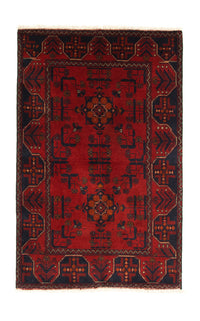 Afghaans tapijt - Kunduz - 125 x 83 cm - rood