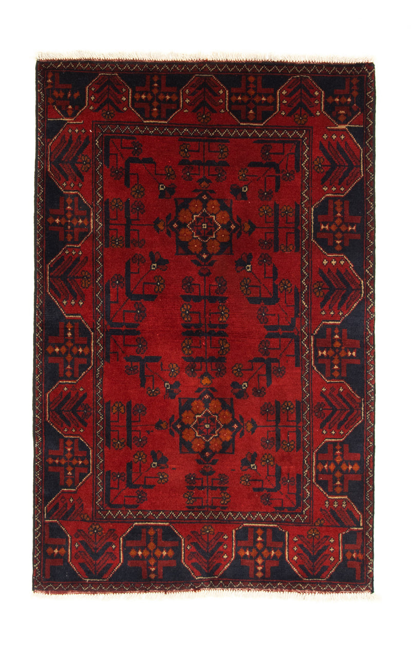 Afghaans tapijt - Kunduz - 125 x 83 cm - rood