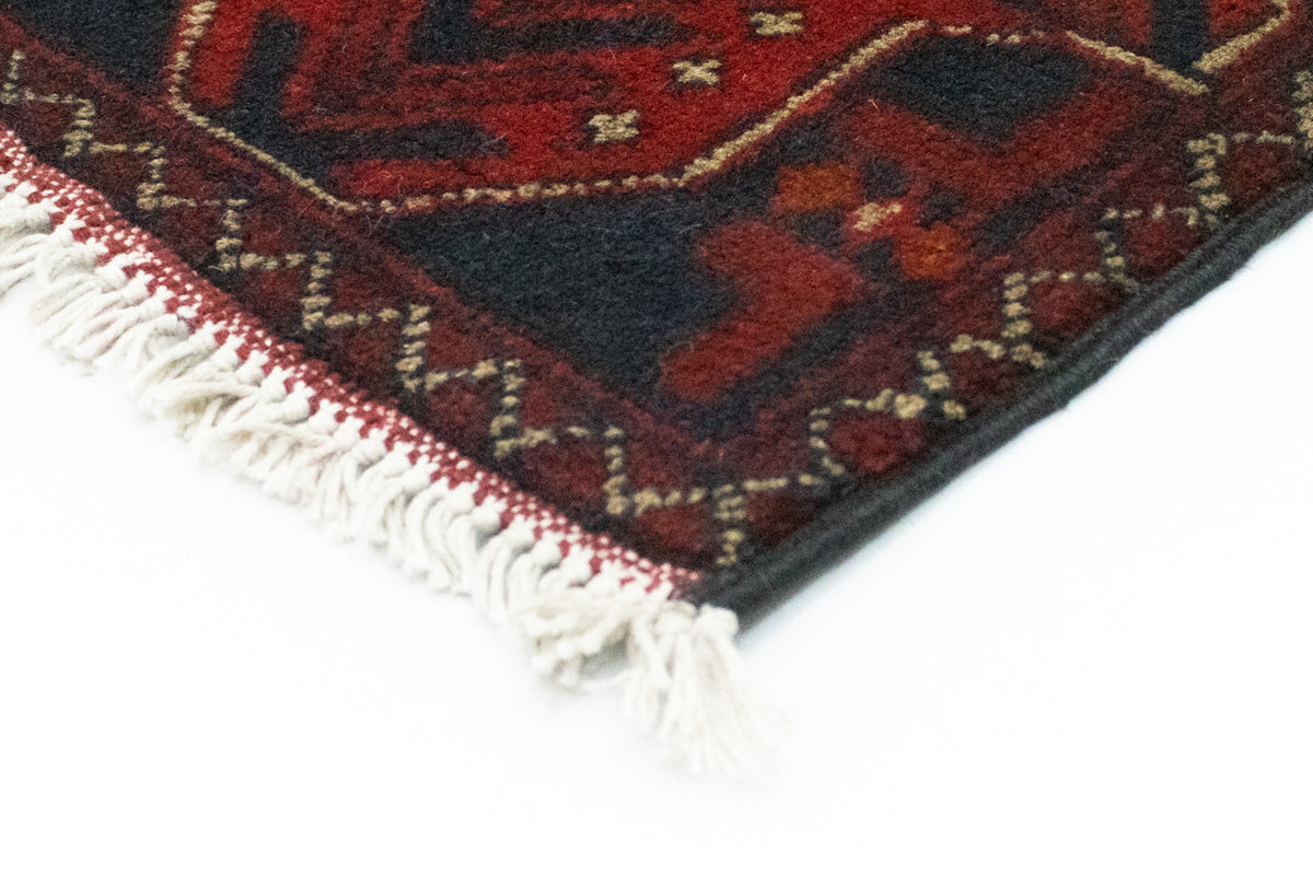 Afghaans tapijt - Kunduz - 125 x 83 cm - rood