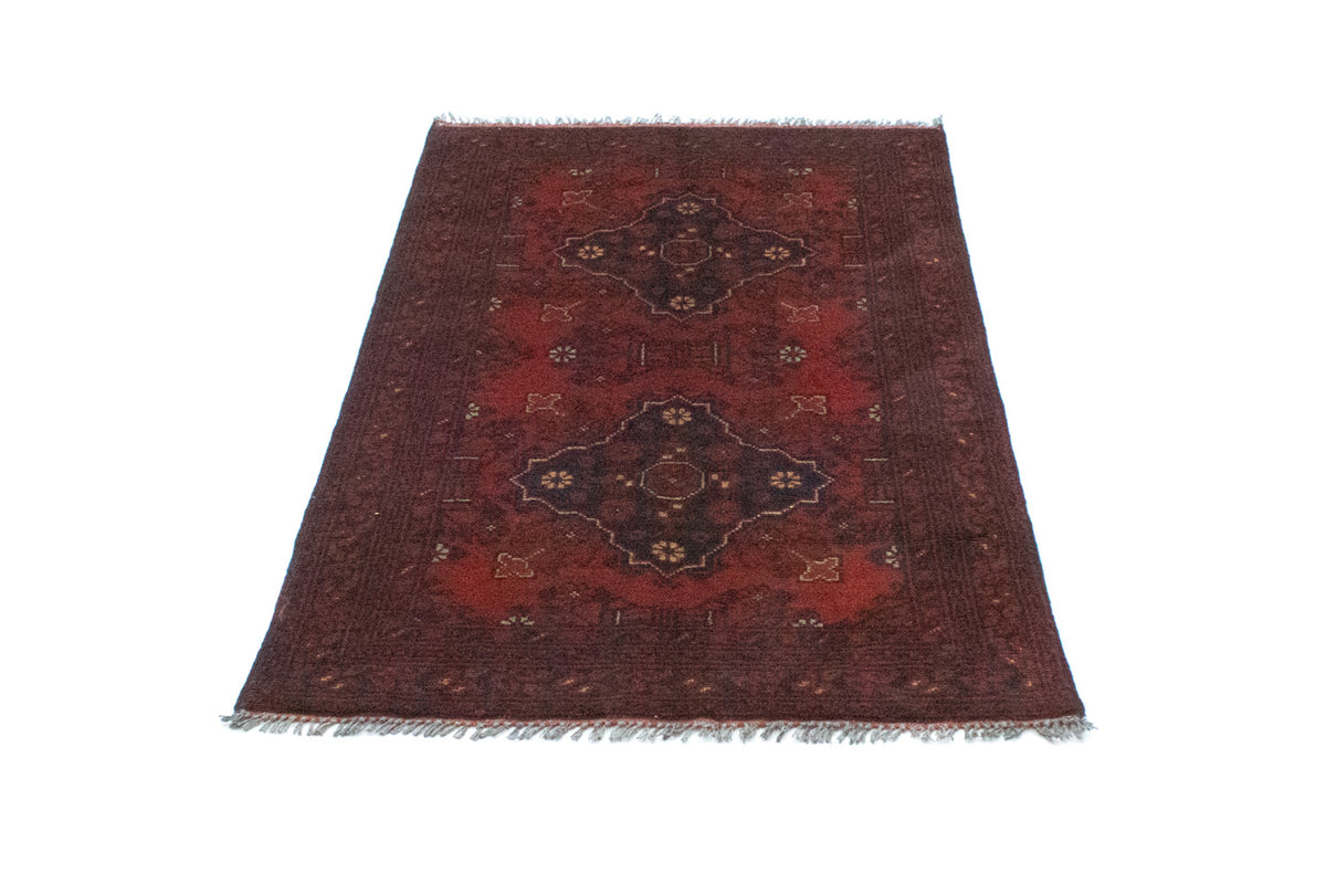 Afghaans tapijt - Kunduz - 129 x 73 cm - rood