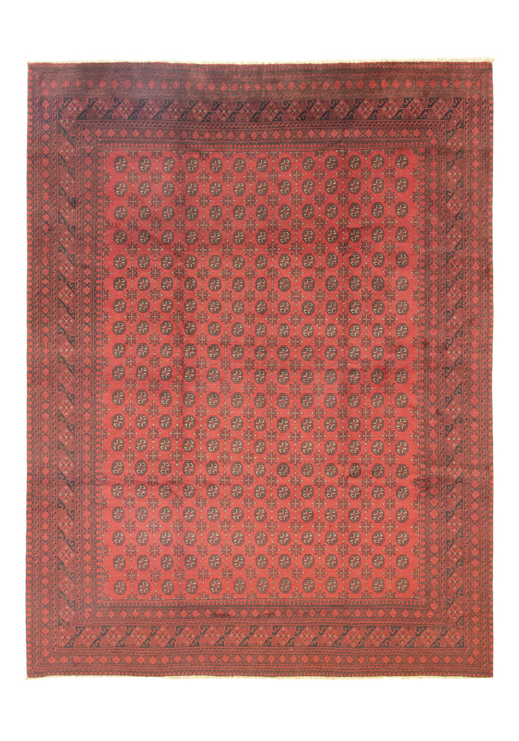 Afghaans tapijt - Filpa - 391 x 299 cm - donkerrood
