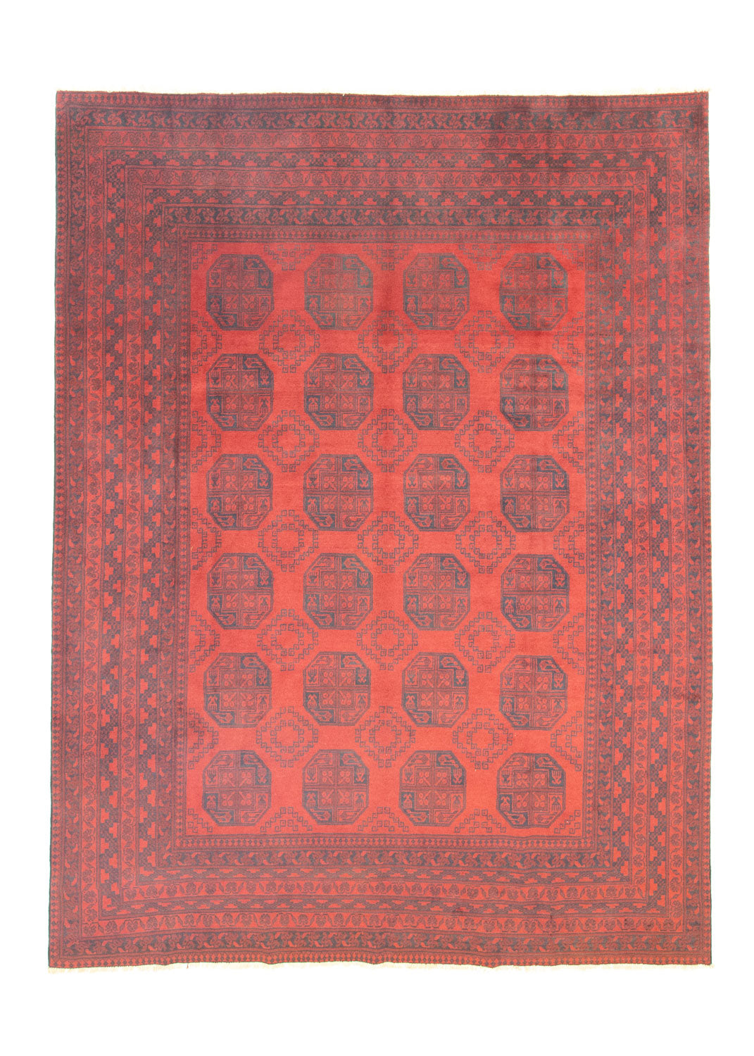 Afghaans tapijt - Filpa - 329 x 250 cm - donkerrood