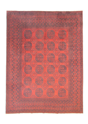 Afghaans tapijt - Filpa - 329 x 250 cm - donkerrood