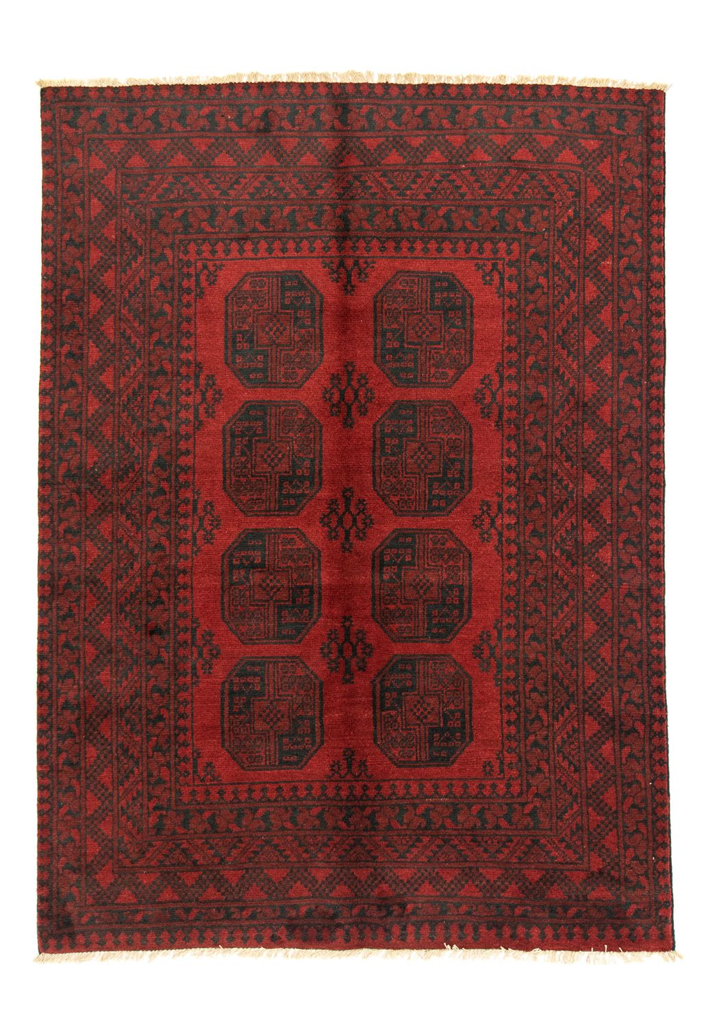 Afghaans tapijt - Filpa - 196 x 145 cm - rood