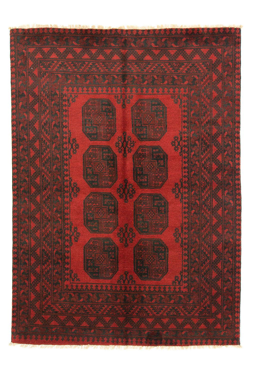 Afghaans tapijt - Filpa - 200 x 146 cm - rood