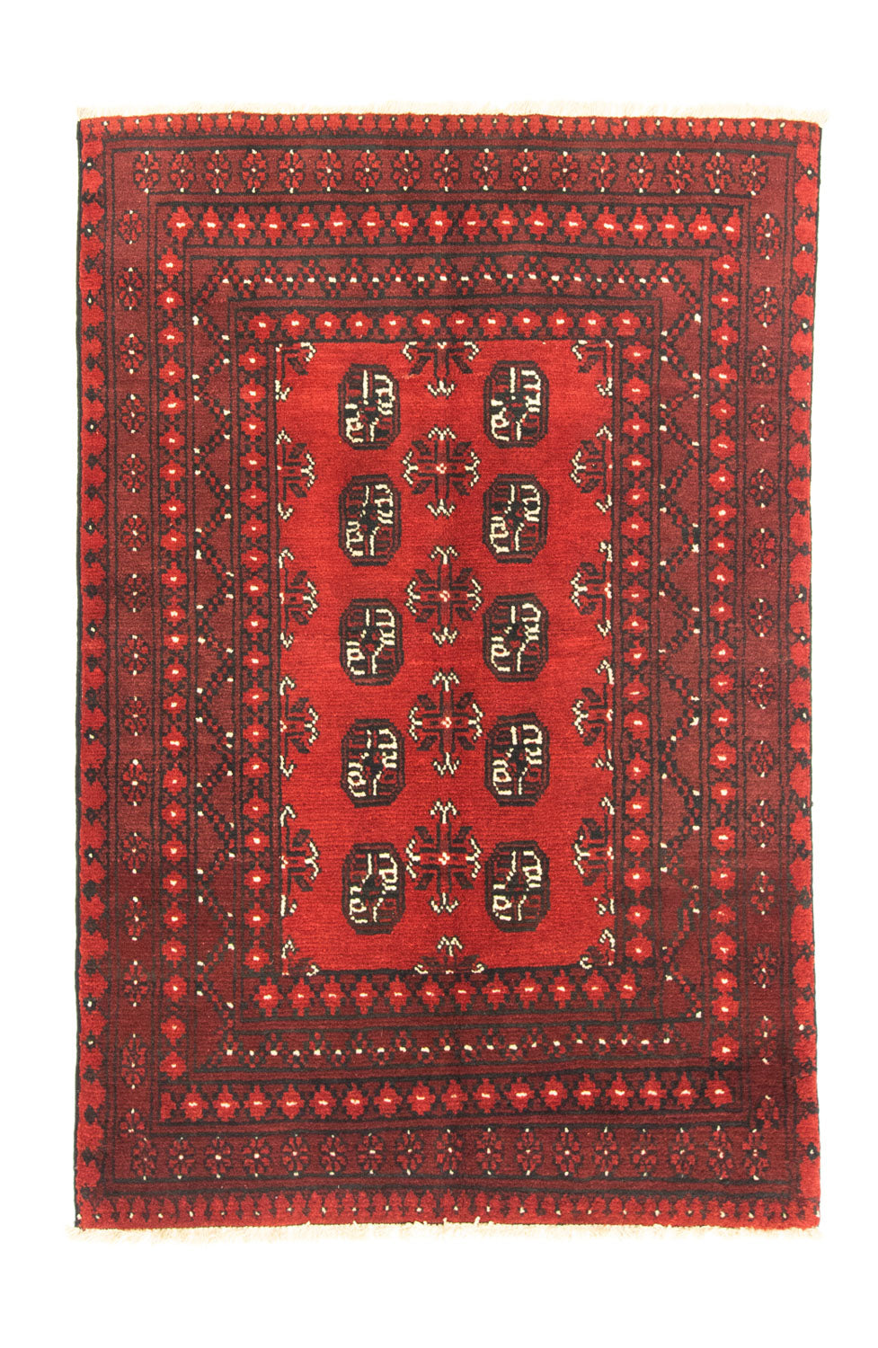 Afghaans tapijt - Filpa - 141 x 98 cm - rood