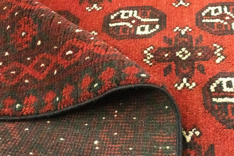 Loper Afghaans tapijt - Filpa - 200 x 100 cm - rood