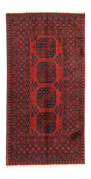Afghaans tapijt - Filpa - 198 x 96 cm - rood