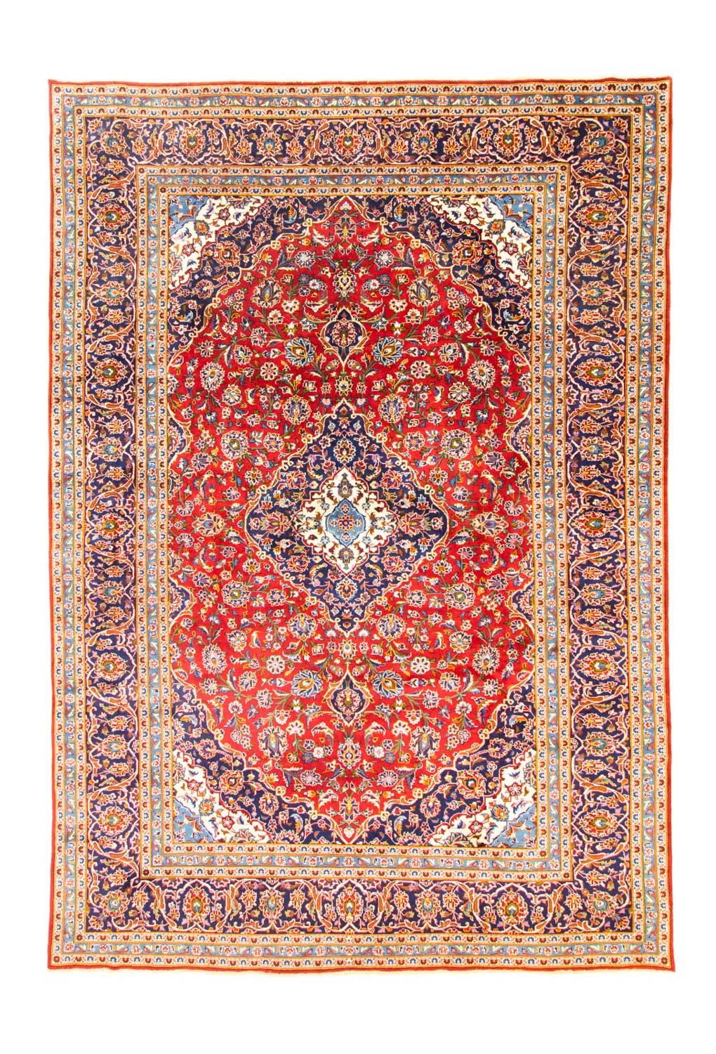 Perzisch tapijt - Keshan - 362 x 251 cm - donkerrood