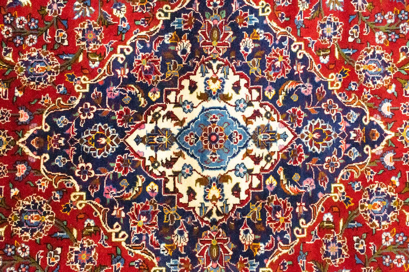 Perzisch tapijt - Keshan - 362 x 251 cm - donkerrood