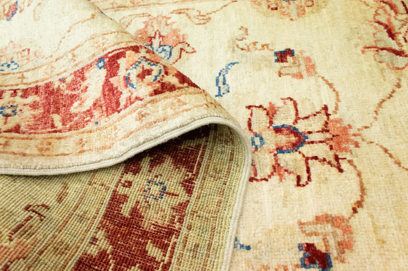 Loper Ziegler tapijt - 299 x 80 cm - licht beige