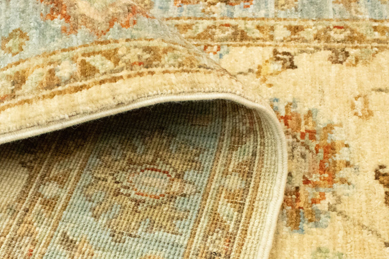 Loper Ziegler tapijt - 250 x 80 cm - mosterdgeel