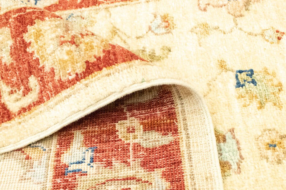 Loper Ziegler tapijt - 242 x 79 cm - licht beige