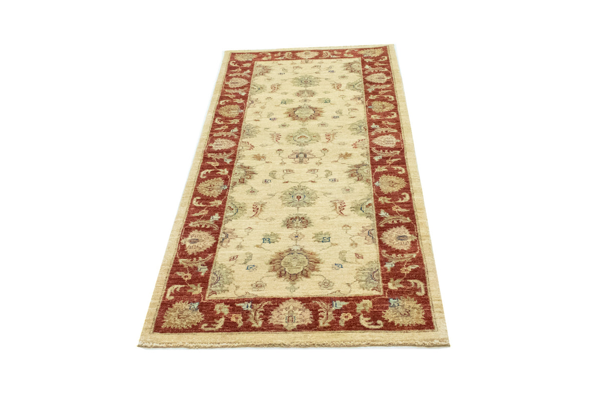 Loper Ziegler tapijt - 204 x 80 cm - licht beige