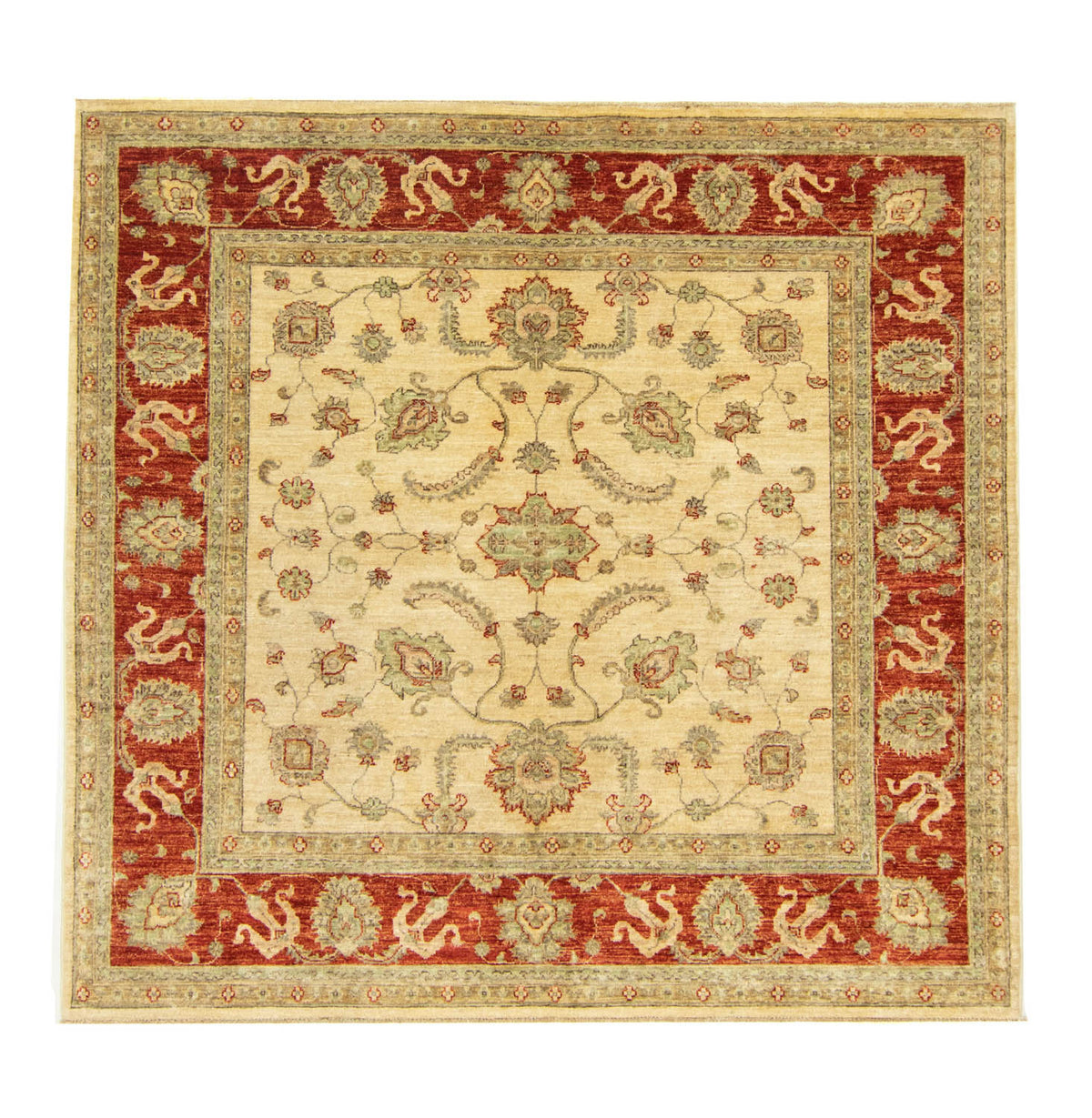Ziegler tapijt vierkant  - 185 x 175 cm - beige