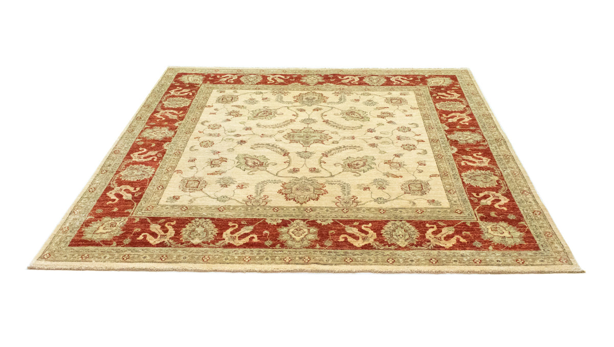 Ziegler tapijt vierkant  - 185 x 175 cm - beige