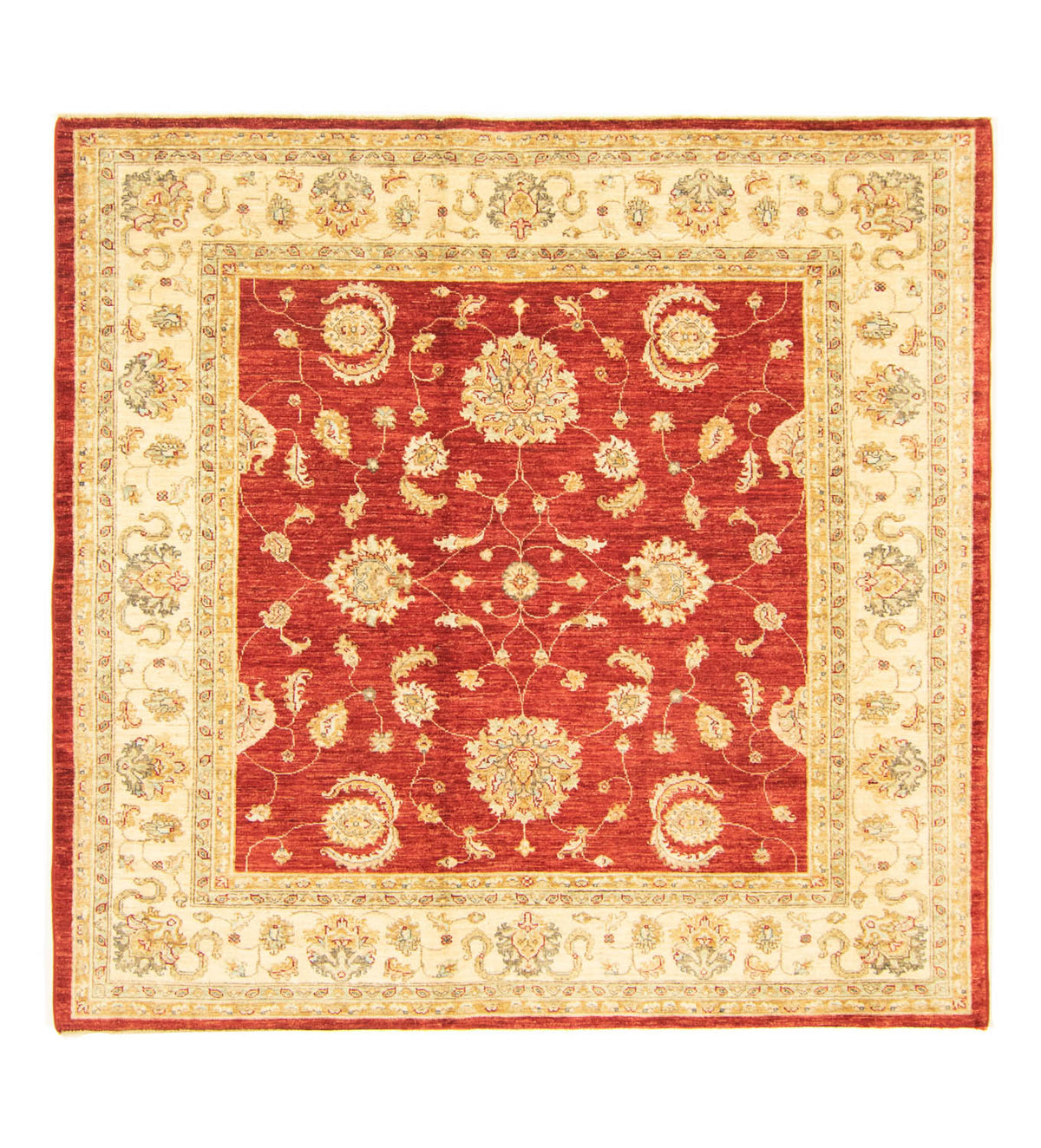 Ziegler tapijt vierkant  - 178 x 176 cm - rood