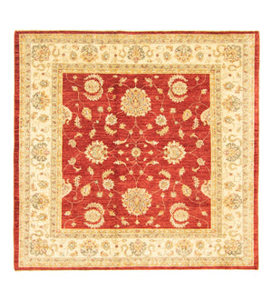 Ziegler tapijt vierkant  - 178 x 176 cm - rood