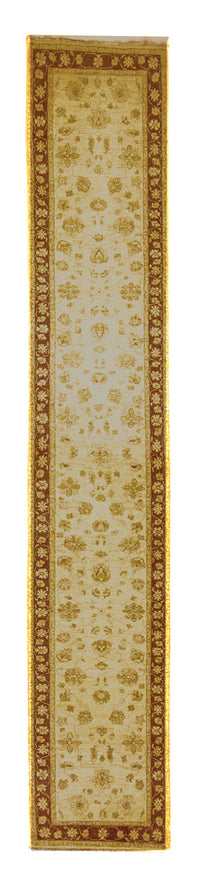 Loper Ziegler tapijt - 455 x 79 cm - licht beige