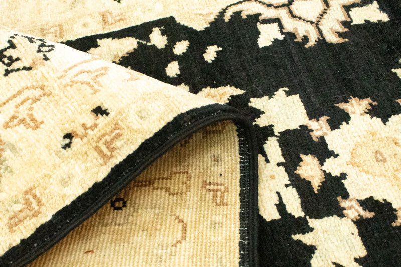 Loper Ziegler tapijt - 307 x 84 cm - zwart