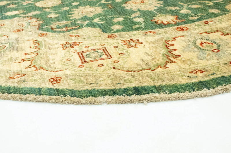 Ziegler tapijt rond  - 160 x 160 cm - groen