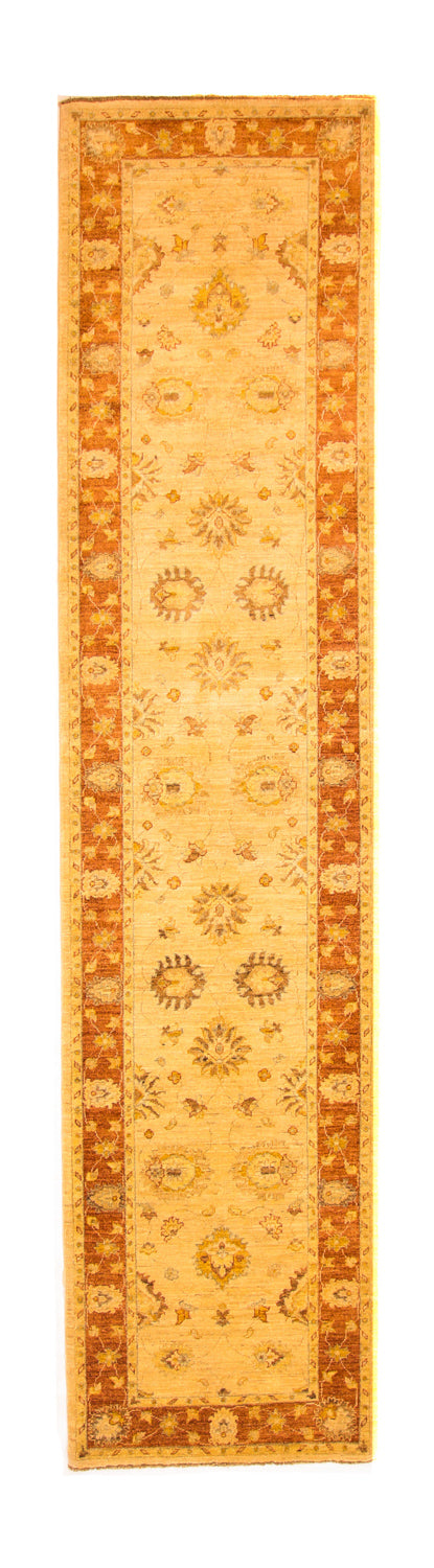 Loper Ziegler tapijt - 355 x 81 cm - licht beige
