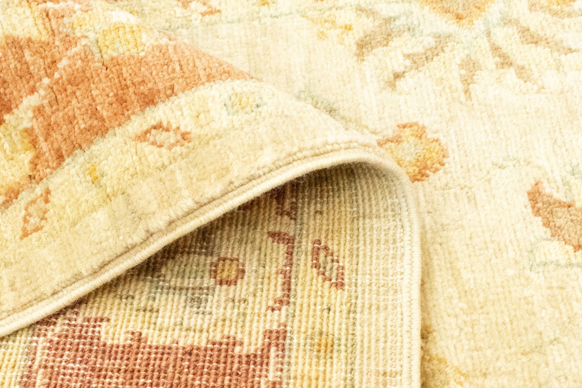 Loper Ziegler tapijt - 355 x 81 cm - licht beige