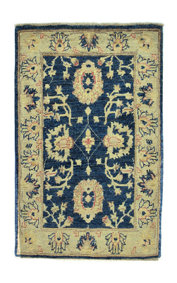 Ziegler tapijt - 96 x 62 cm - donkerblauw