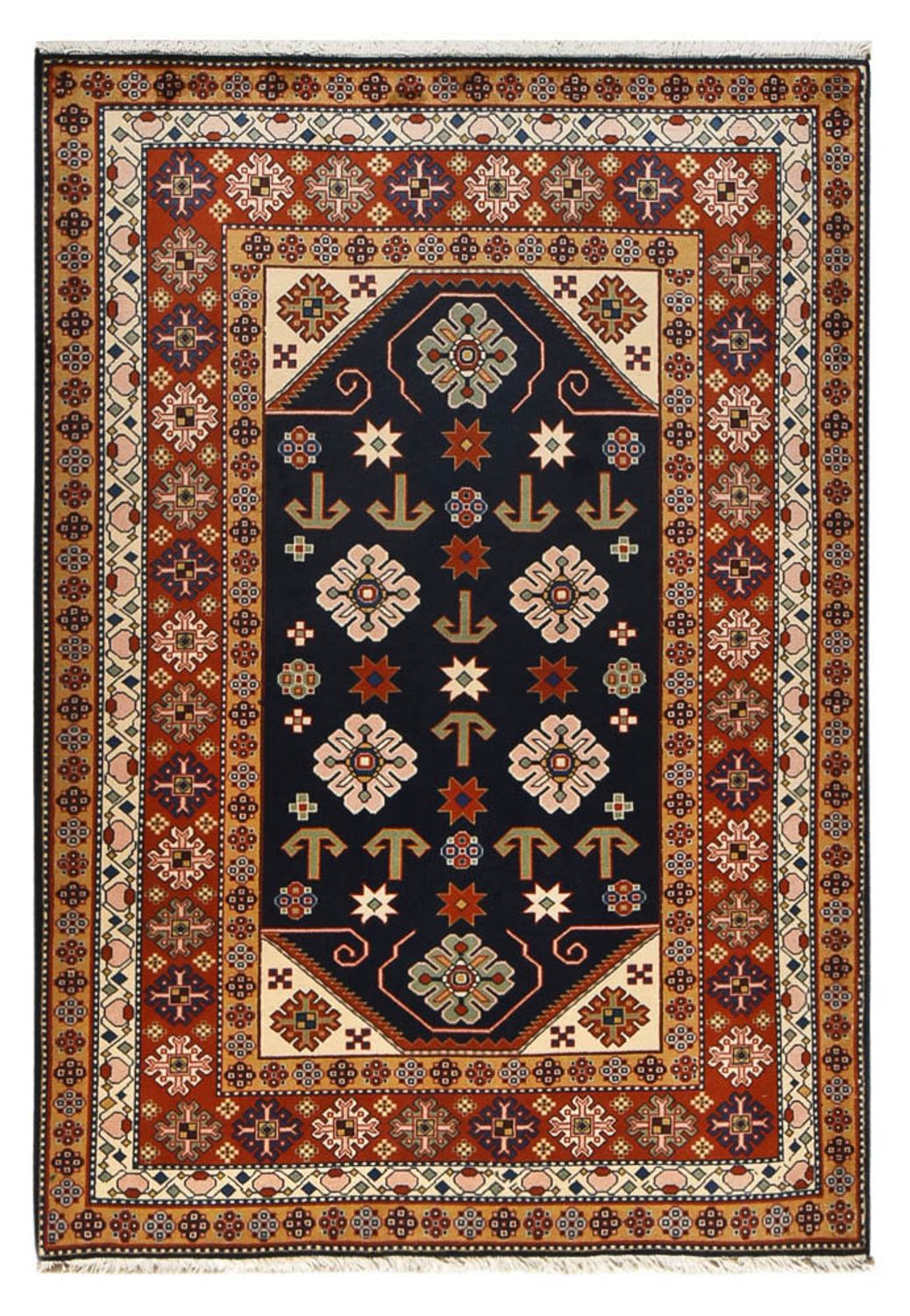 Perzisch Tapijt - Nomadisch - 197 x 136 cm - donkerblauw