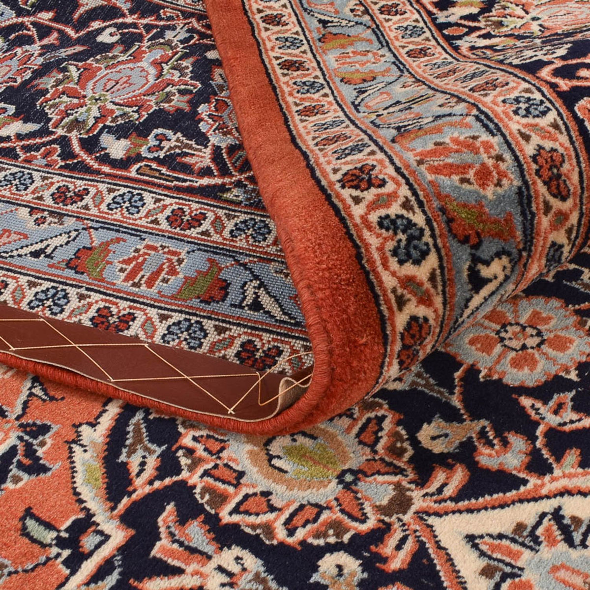 Perzisch tapijt - Keshan - Koninklijke - 395 x 298 cm - licht rood