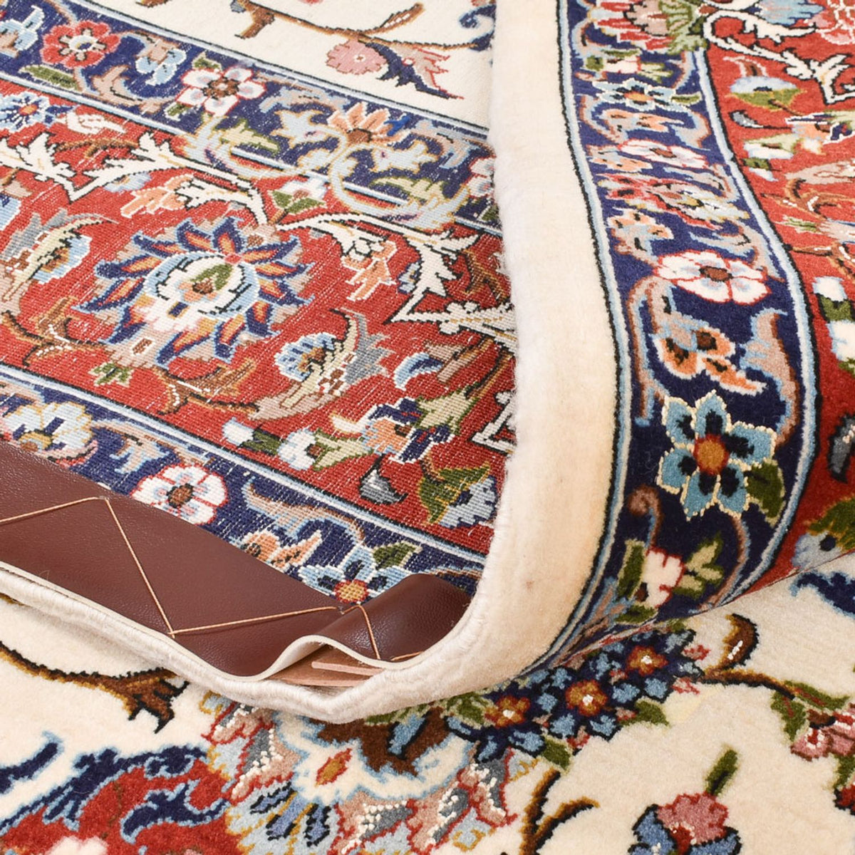 Perzisch tapijt - Ghom - Koninklijk - 216 x 140 cm - crème