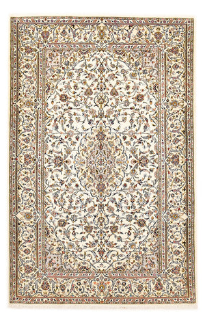 Perzisch tapijt - Keshan - Koninklijke - 208 x 135 cm - crème