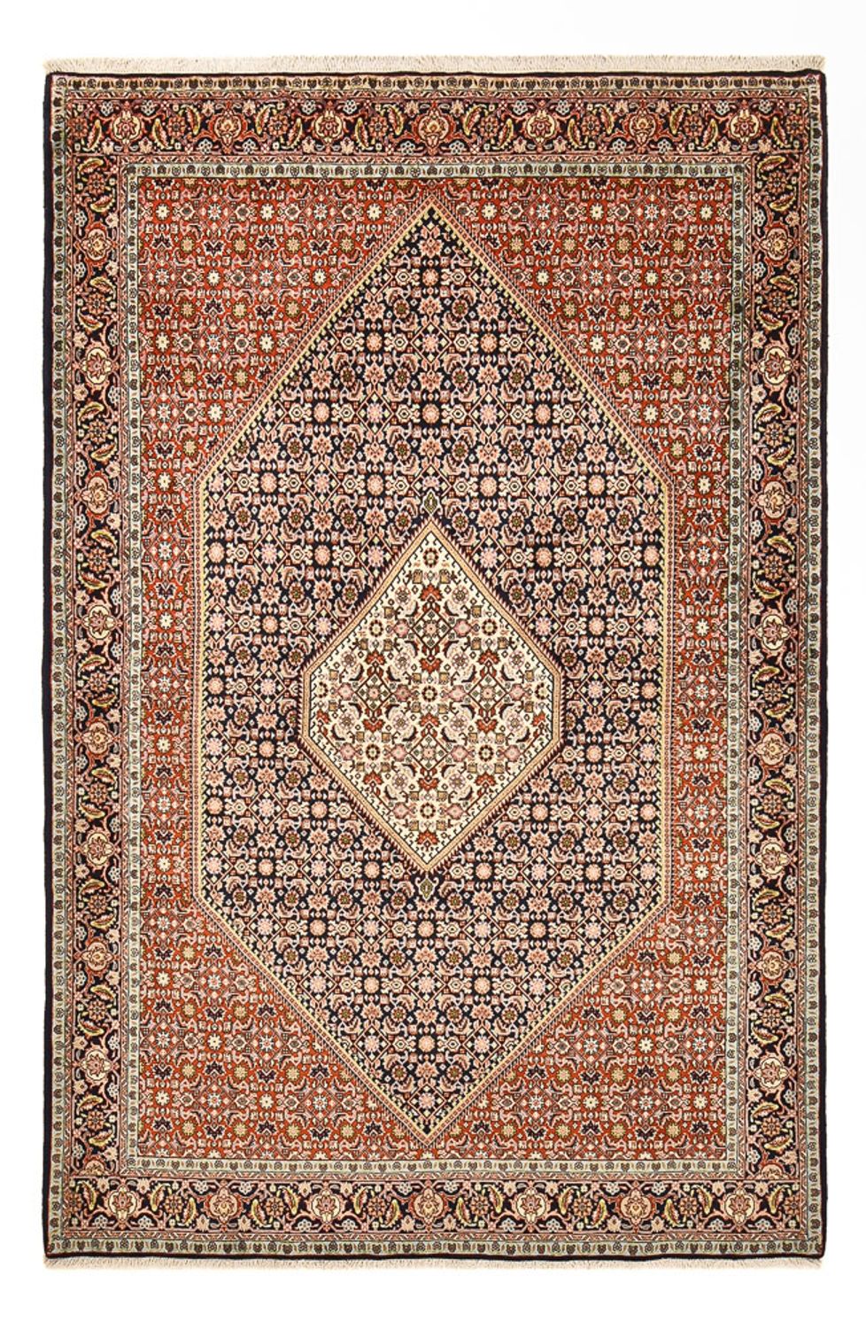 Perzisch tapijt - Bijar - 258 x 166 cm - roest