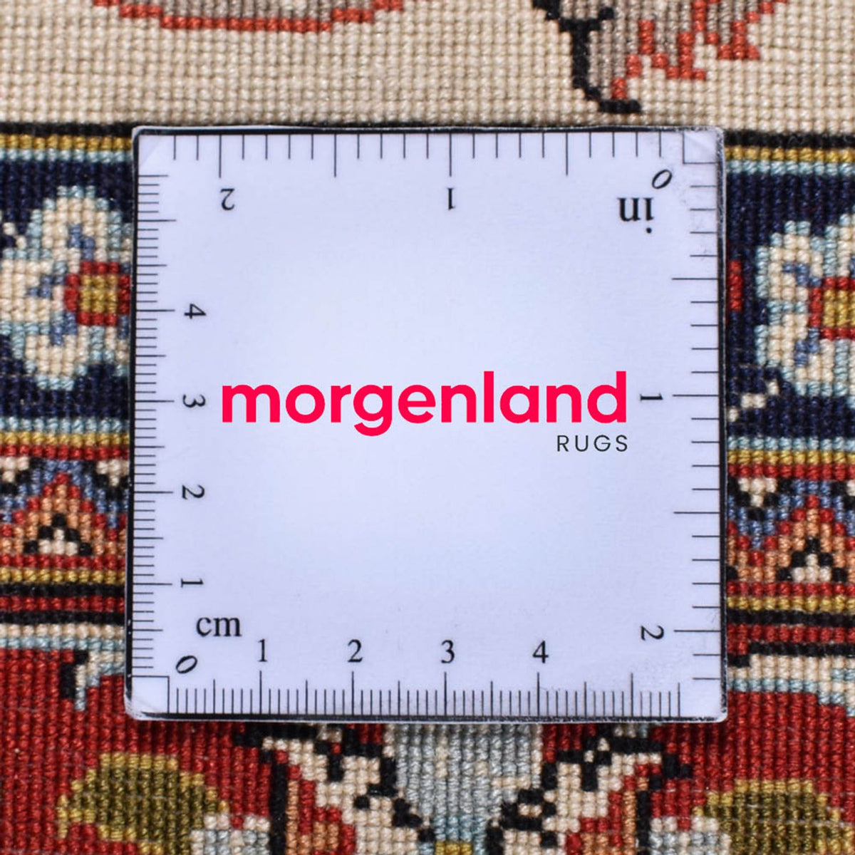 Perzisch tapijt - Ghom - Koninklijk - 202 x 131 cm - licht beige