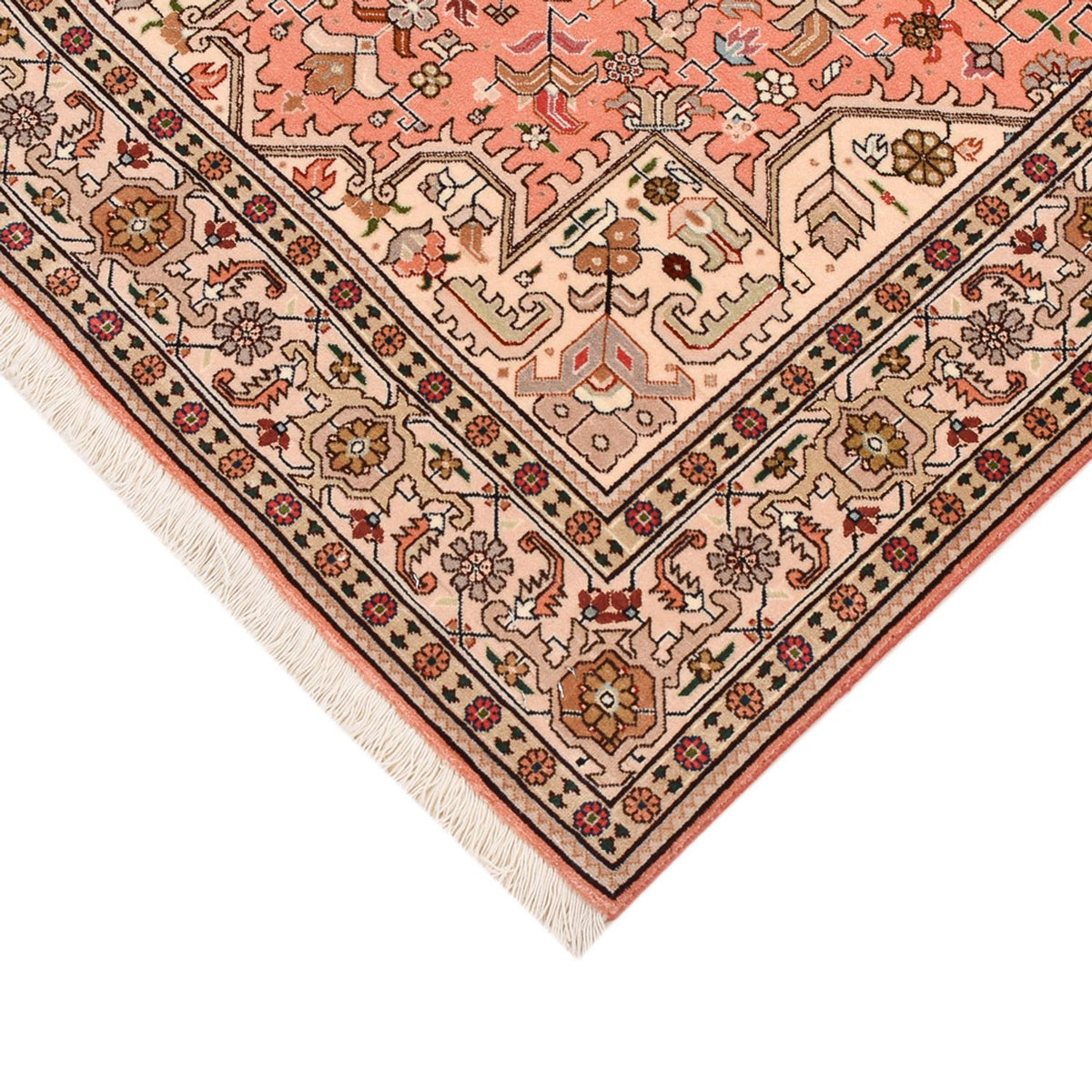 Perzisch tapijt - Tabriz - Royal - 159 x 106 cm - licht rood