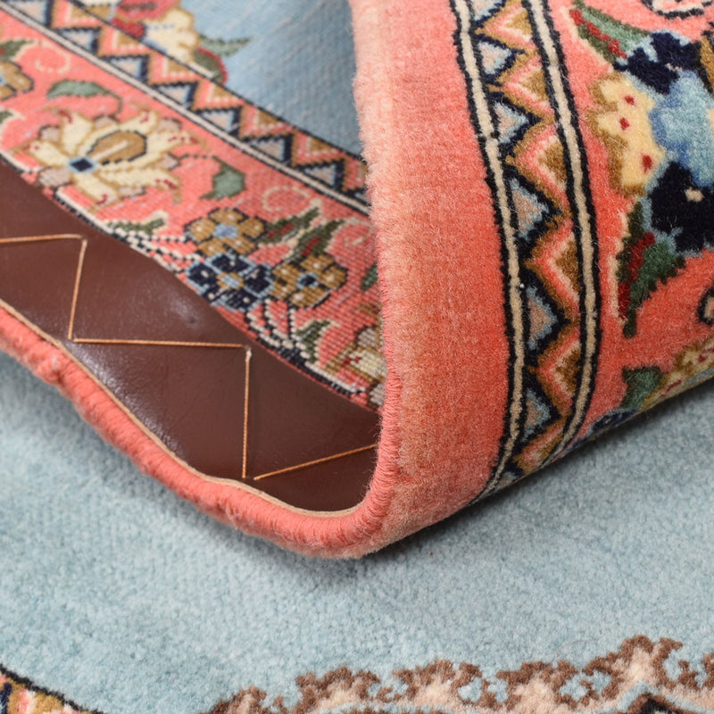 Perzisch tapijt - Ghom - 117 x 80 cm - lichtblauw