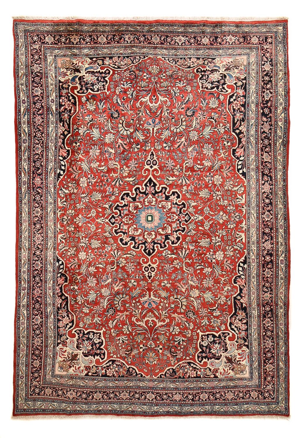 Perzisch tapijt - Bijar - 384 x 261 cm - rood