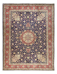 Perzisch tapijt - Tabriz - Royal - 400 x 300 cm - donkerblauw
