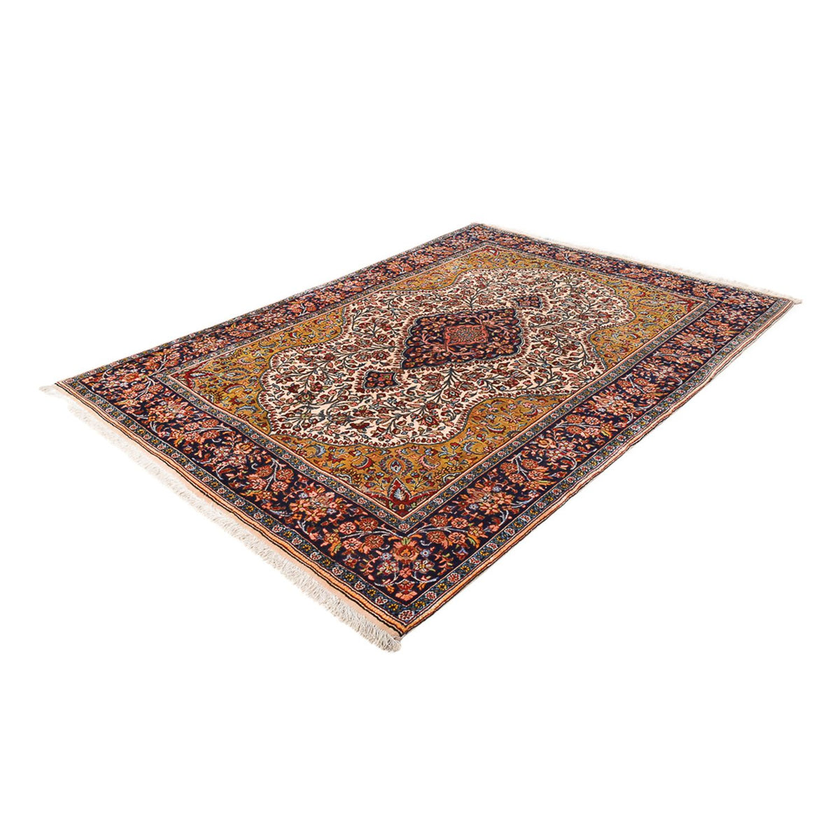 Perzisch tapijt - Tabriz - Royal - 210 x 153 cm - karamel