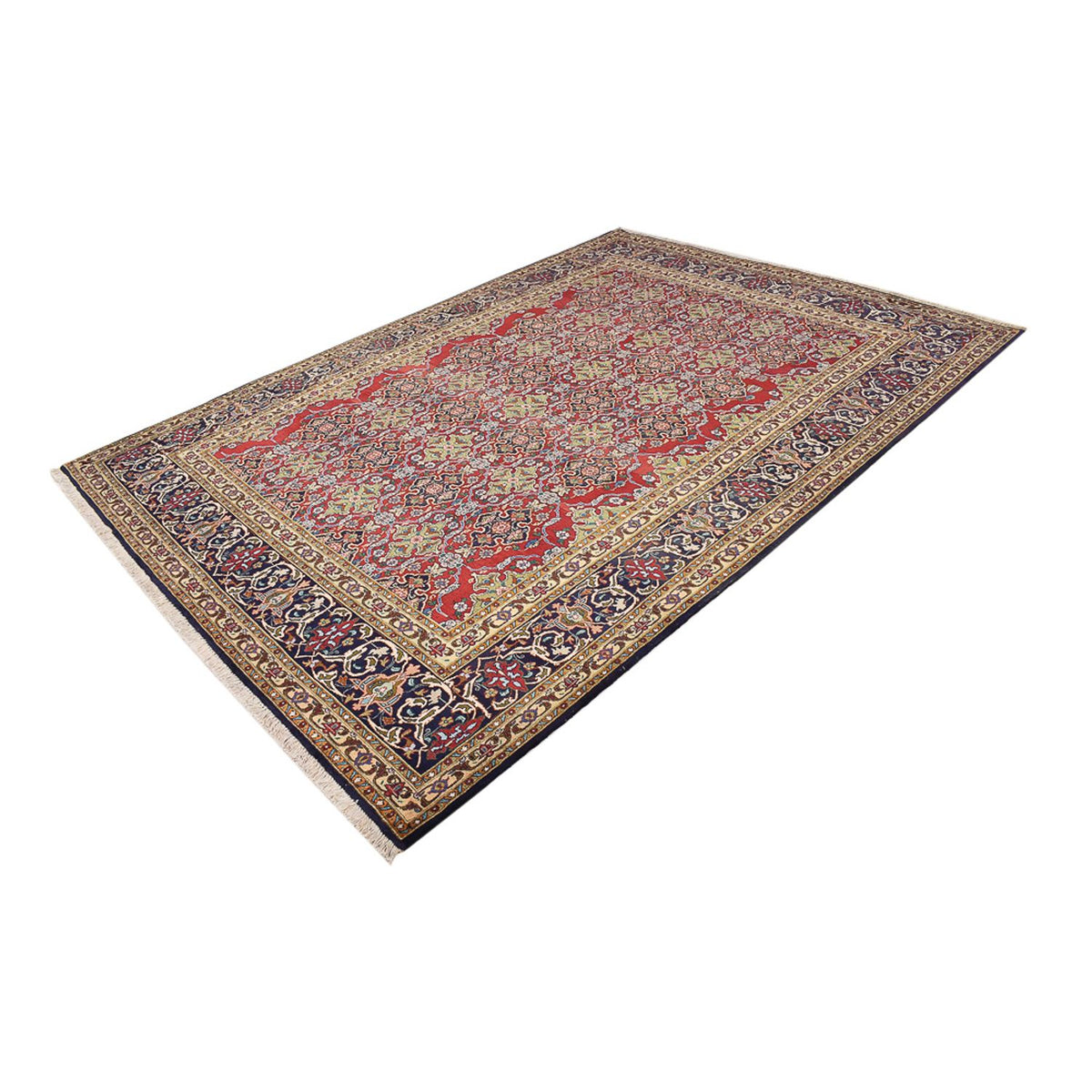 Perzisch tapijt - Tabriz - Royal - 351 x 248 cm - licht rood