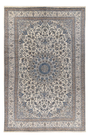 Perzisch tapijt - Nain - Koninklijk - 626 x 400 cm - grijs