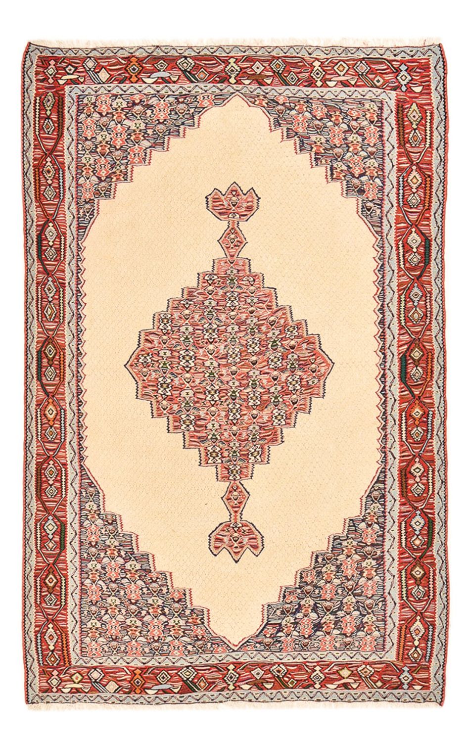 Kelim tapijt - Oosters - 242 x 155 cm - beige