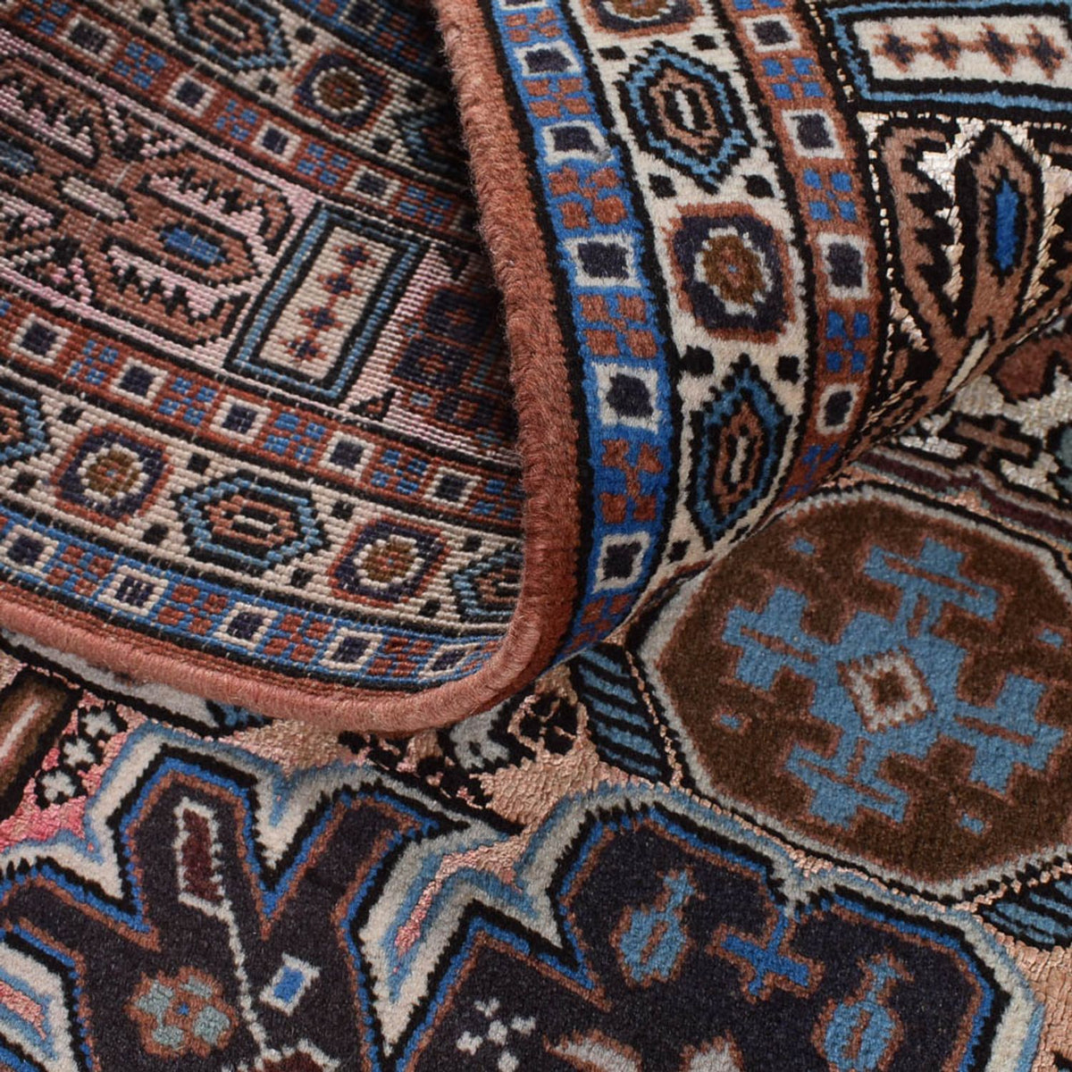 Perzisch Tapijt - Nomadisch - 200 x 136 cm - donkergrijs