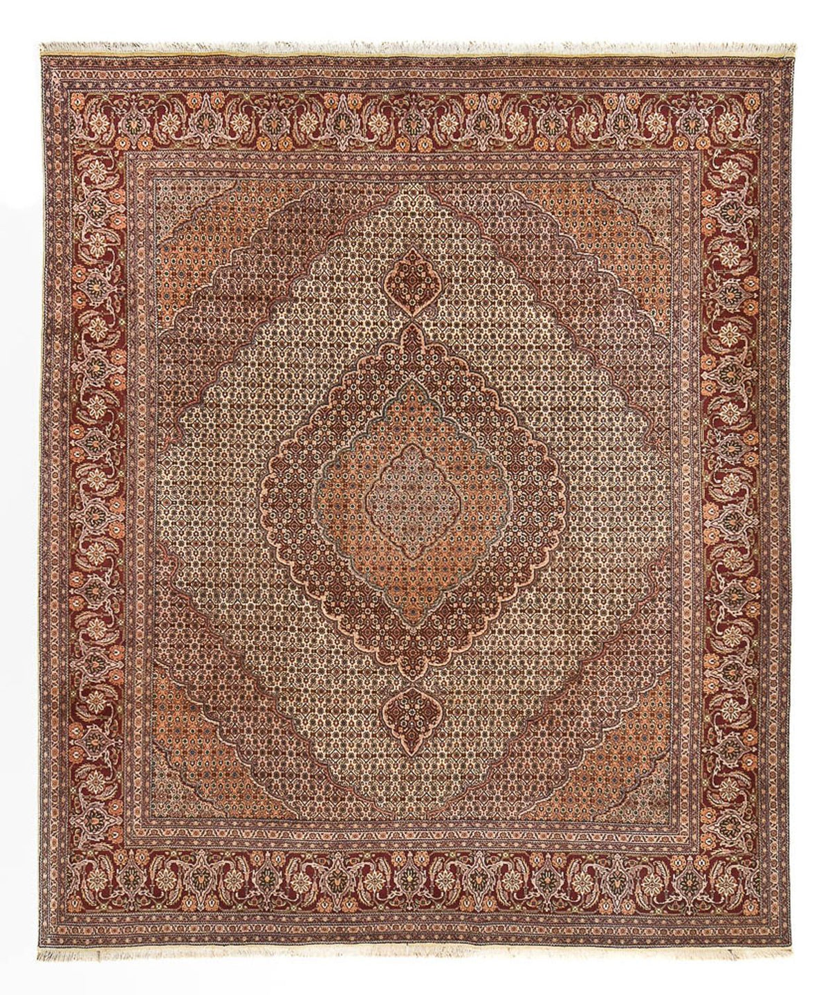 Perzisch tapijt - Tabriz - Royal - 297 x 250 cm - bruin