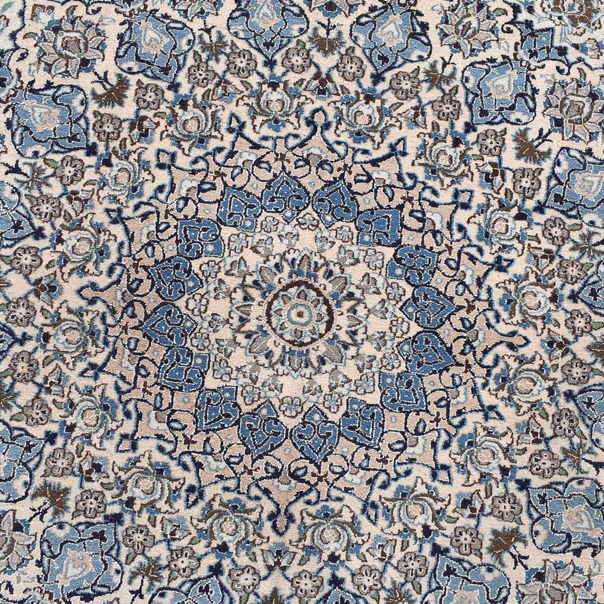 Perzisch tapijt - Nain - Koninklijk - 605 x 403 cm - crème