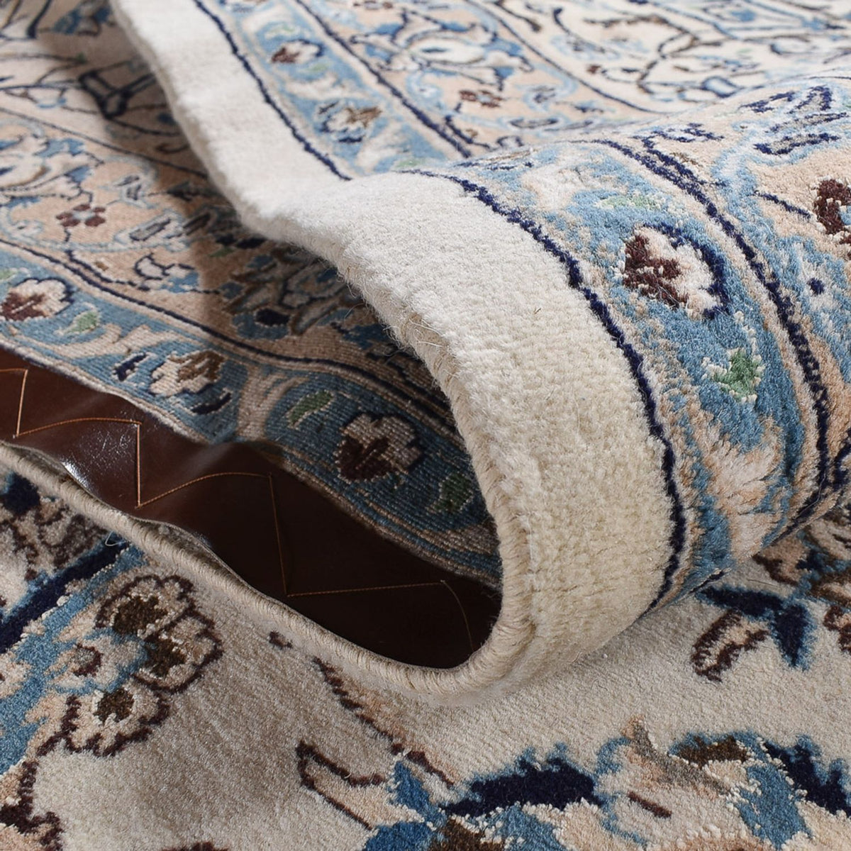 Perzisch tapijt - Nain - Koninklijk - 605 x 403 cm - crème