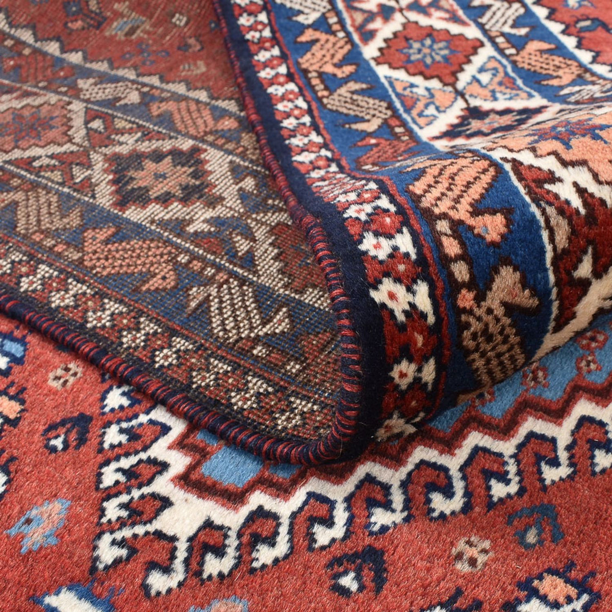 Perzisch Tapijt - Nomadisch vierkant  - 200 x 188 cm - rood