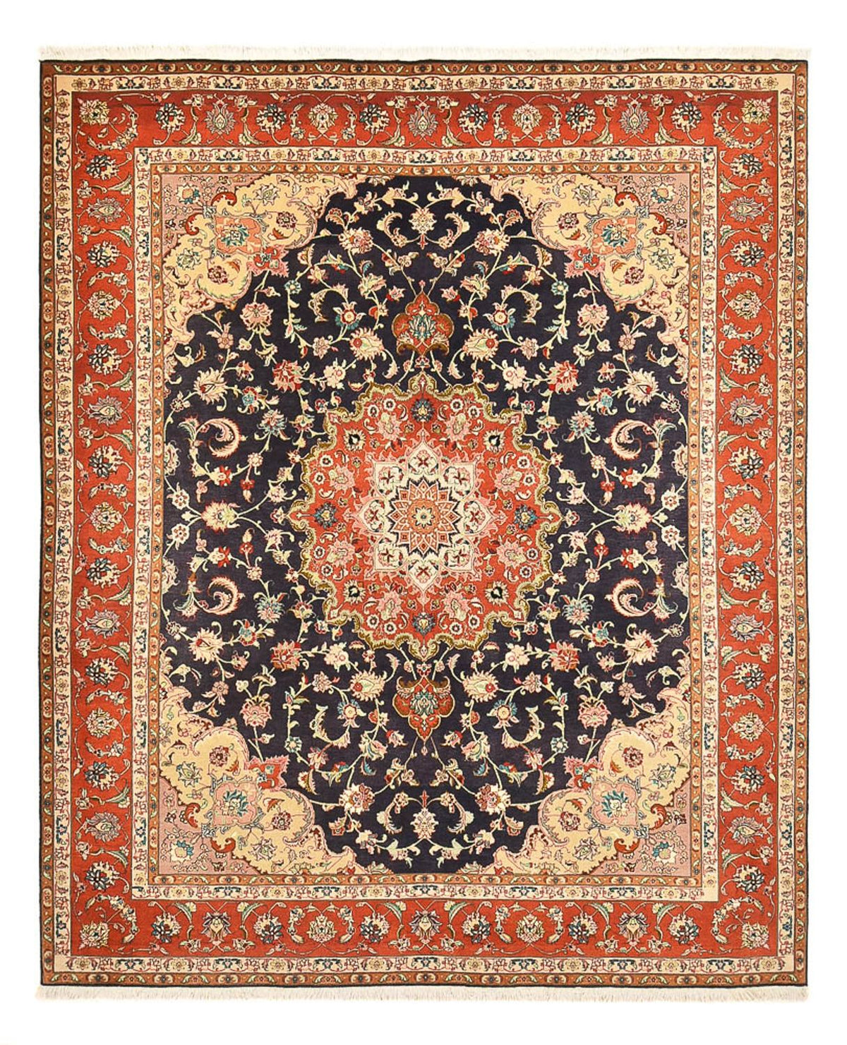Perzisch tapijt - Tabriz - Royal - 255 x 205 cm - donkerblauw