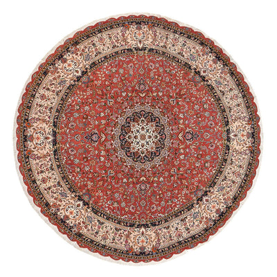 Perzisch tapijt - Tabriz - Premium rond  - 300 x 300 cm - rood